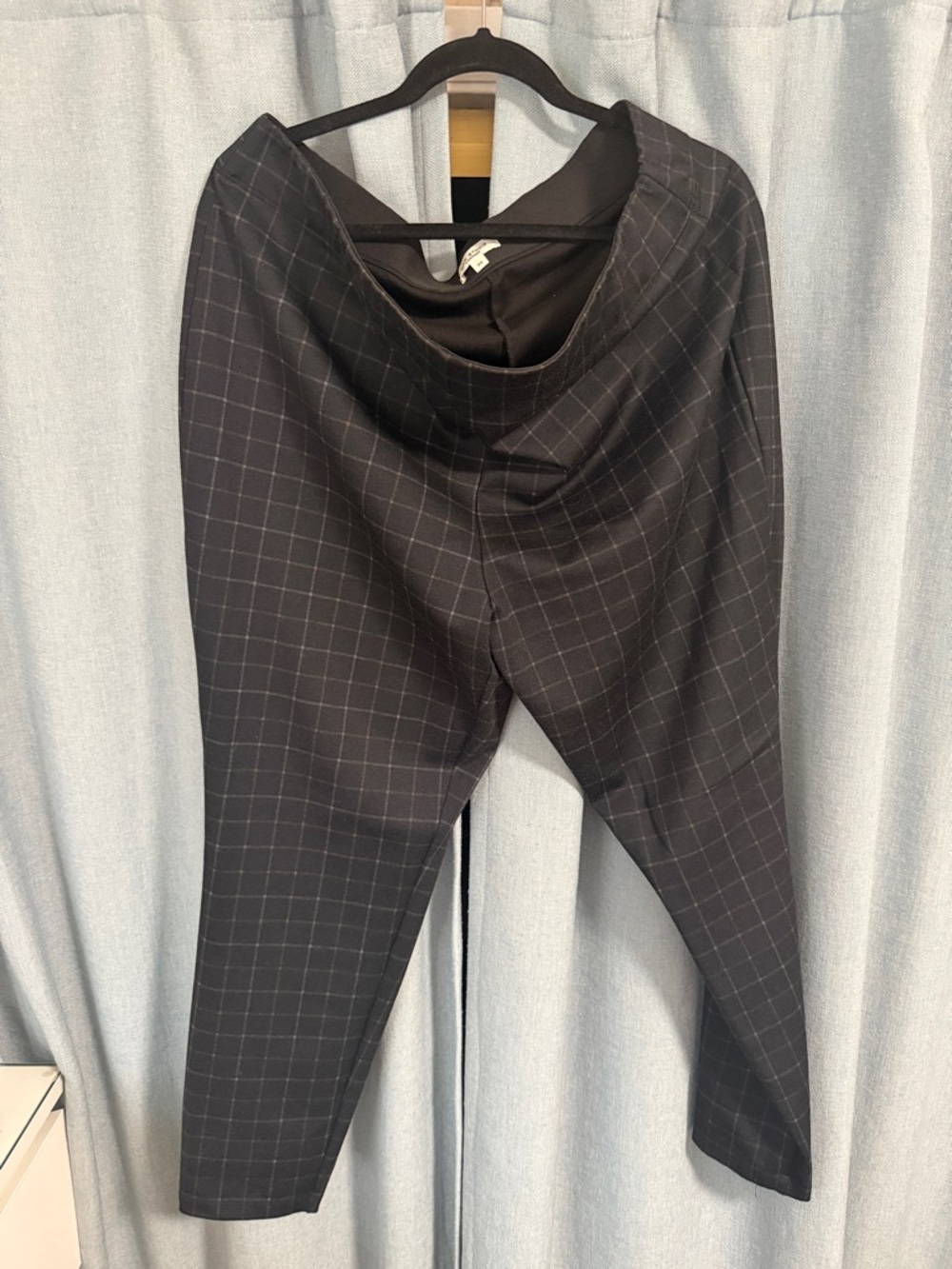 Max Studio women’s Black Windowpane work Pants -3x